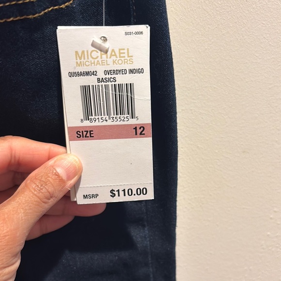 Michael Kors Blue Skinny Jeans Modern Fit size 12 - Picture 5 of 8